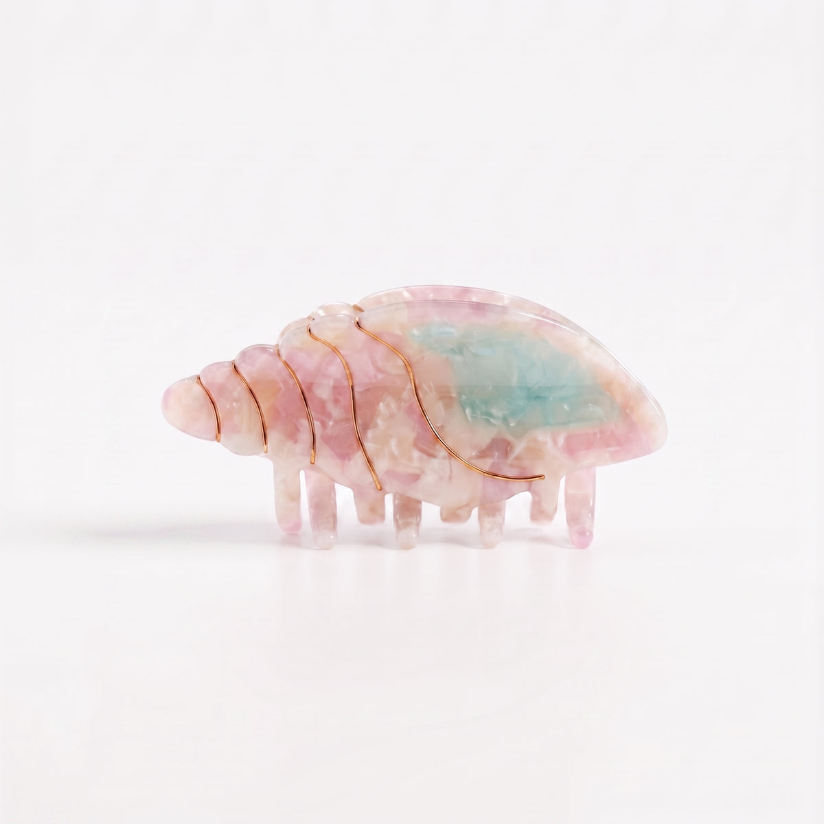 seashell swirl claw clip