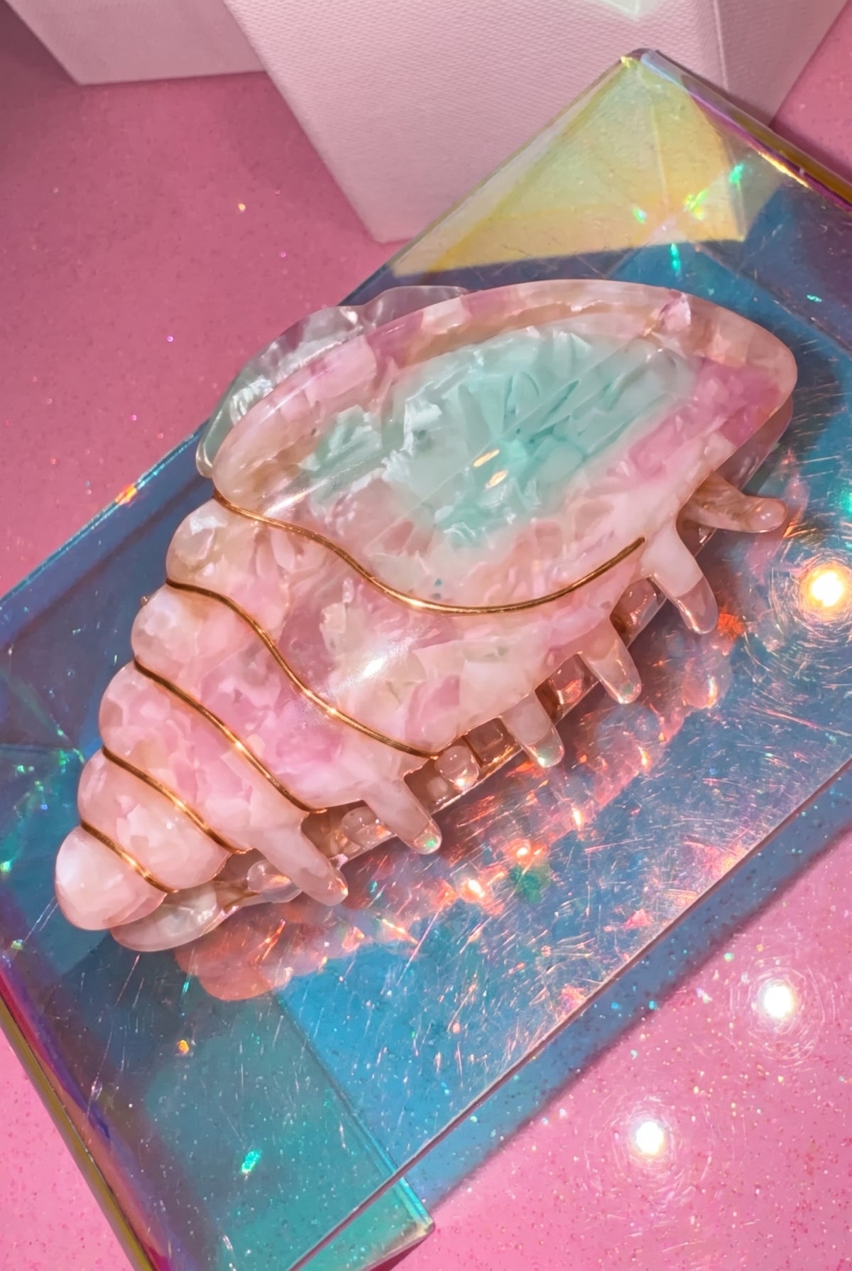 seashell swirl claw clip