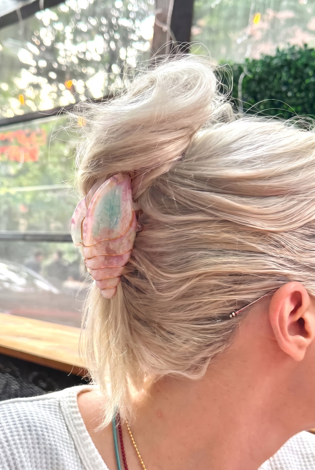 seashell swirl claw clip